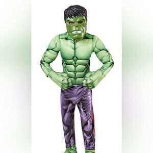 New Marvel Incredible Hulk Halloween Costume Boys Size Medium (8-10)